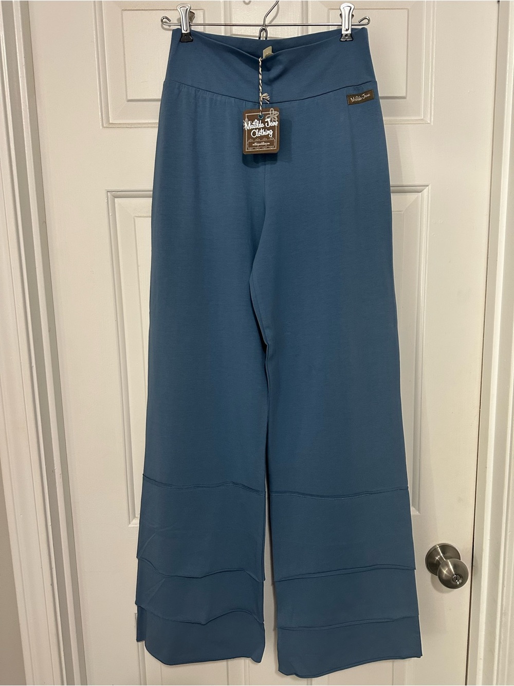 Matilda Jane Blue Wide-Leg Layered Hem Pants